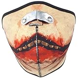- Klettverschluss Rock Daddy Halbmaske - Bleeding Joker
