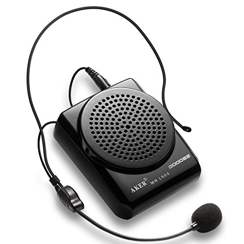 NIRVASENSE Rechargeable Voice Amplifier Portable Waistband Pa System Microphone with Waist/Neck Band & Belt Clip Up to 15~20 Hours Playtime