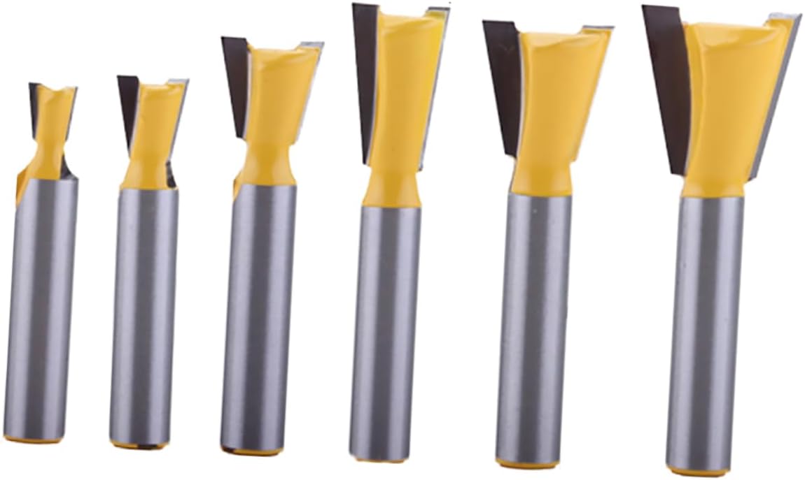 OSALADI 6pcs Dovetail Woodworking Cutter Precision Engraving Machine Blades for Cutting and Carving Includes