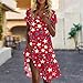 July 4th Dresses O Neck Dressy Fashion Lounge Patriotic USA Flag Casual Maternity Graphic 4th of July Outfit Vestidos De Verano para Mujer 2025 Red