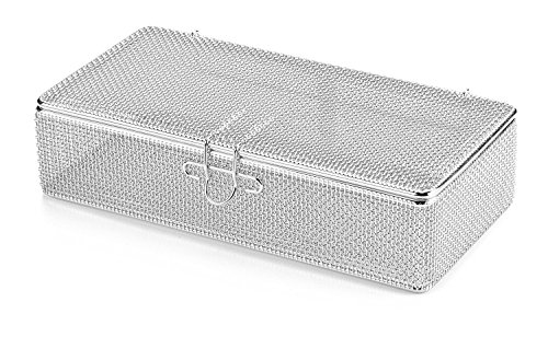 Supplies High Quality Micro Mesh Tray with Lid, Stainless Steel, 225 mm x 110 mm x 50 mm