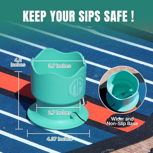 Image of niphean Paddle Board Cup Holder 2 Pack, Versatile Kayak Accessories Drink Holder for Various Container Sizes, Durable and Stable Boat Cup Holder for SUP Paddleboard & Kayak