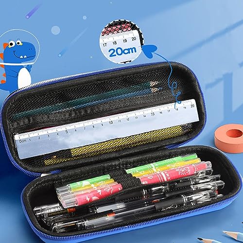 Image of EVA Large Capacity Stationery Box 3D Cartoon Pen Pencil case Multi-Compartment for School Students with Zip Closure -Best Birthday Gift for Girls, Boys & Kids (Space Exploration)