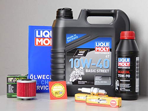 MotorFunSports Wartungs Set Yamaha BT 1100 Bulldog Öl Ölfilter Zündkerze Service Inspektion