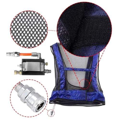 Chaleco refrigerado por aire con control de temperatura de vórtices 6
