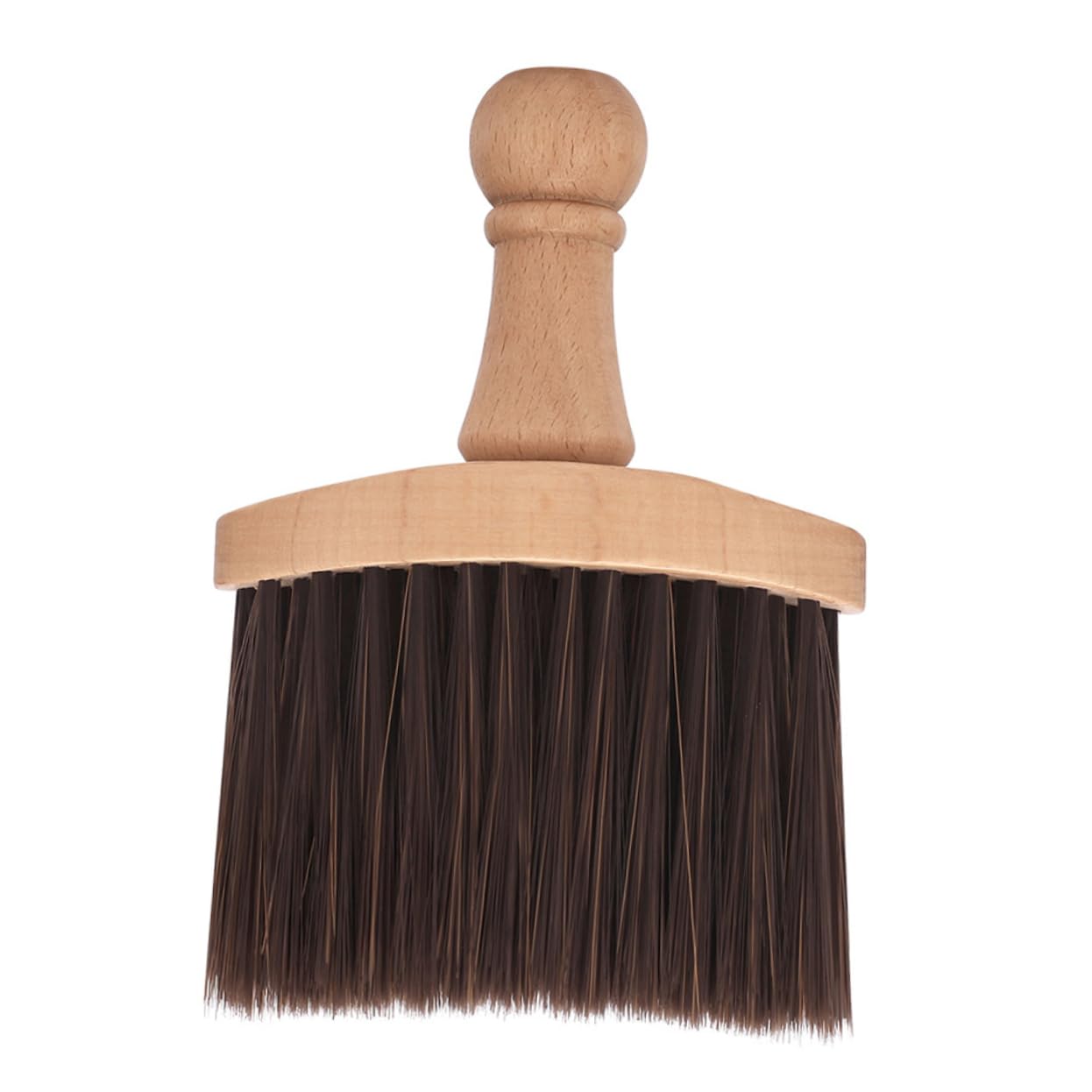 WOFASHPURET Soft Bristle Beard Brush with Wooden Handle Hair Cutting Cleaning Tool for Men Portable Grooming Accessory for Travel Everyday Use Gentle Skin for Maintaining