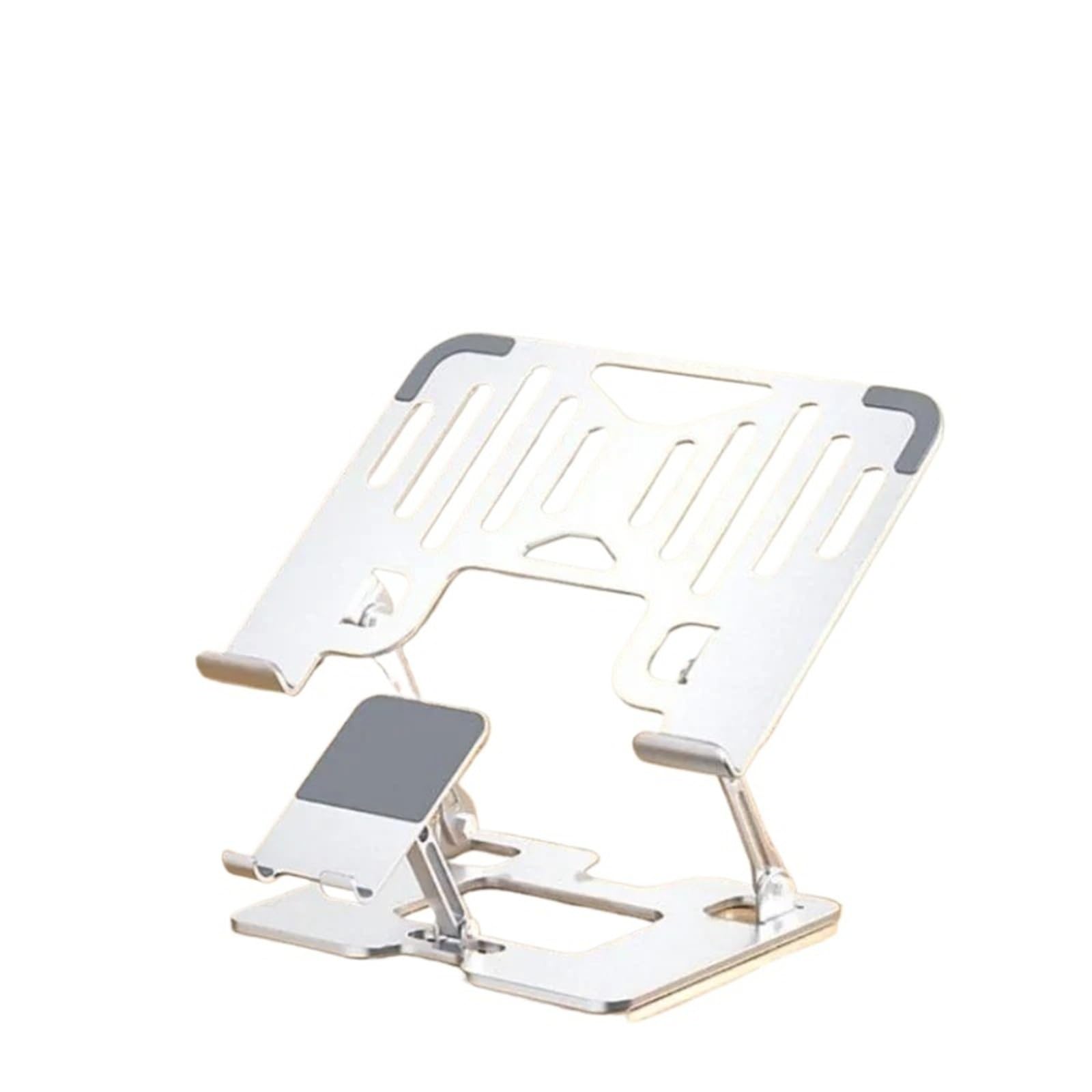 Soporte ajustable para laptop: elevador de escritorio plegable, diseño ergonómico para tabletas y teléfonos