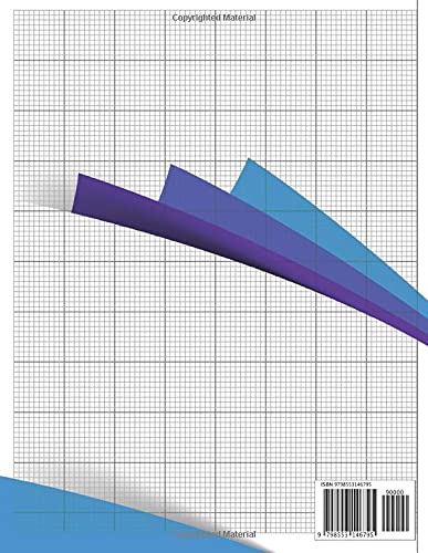 Graph Paper 10 Squares Per Inch Notebook: 100 Pages, 8.5x11 Inch, 10x10, No-Bleed, Graph Paper Engineering, Geometry Graph Paper, quilt grid paper