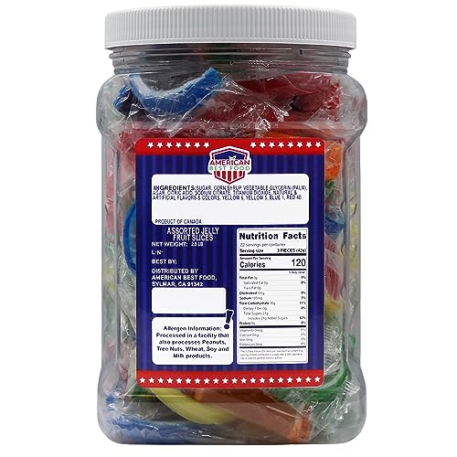 Dulces Jelly Assorted Fruit Slice en frasco 2 lb miniatura 2