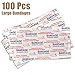 Sinmoe 100 Pcs Large Big Flexible Adhesive Bandages Wound Care Latex Free Fabric PE Bandages for Care and Protect Wounds, 2 x 4 Inch(Brown)