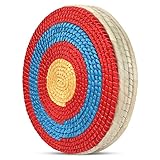 Archery Targets for Backyard, Traditional Hand-Made Round Solid Straw Archery Target, Arrow Target for Recurve Bow Longbow or Compound Bow, Large Practice Target for Outdoor Hunting - 5 Layers