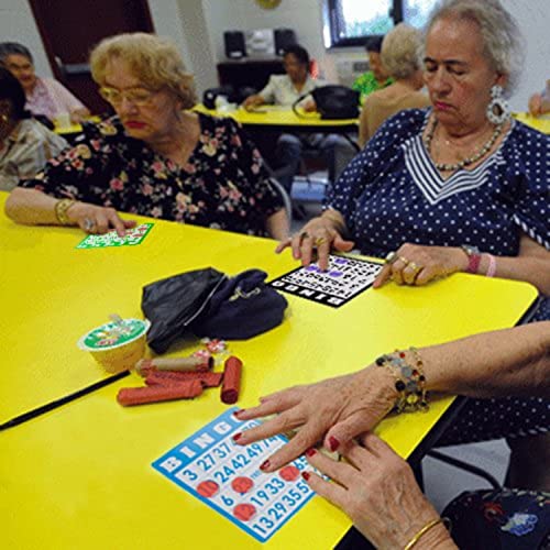 100-Pack Red Reusable Bingo Cards With Unique Numbers For 100 Players - Family Bingo Game Accessories - Use With Clear Chips #TOP5