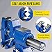 VEVOR Bench Vise 6 Inch, Double Swivel Rotating Heavy Duty Vise Head/Body Rotates 360°,Pipe Vise Bench Vices 30Kn Clamping Force,for Clamping Fixing Equipment Home or Industrial Use