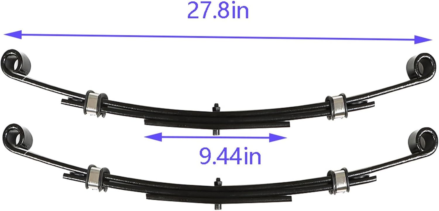 labwork 2 Set Golf Cart Heavy Duty Rear Leaf Springs Replacement for EZGO TXT 1996-2013 Golf Cart