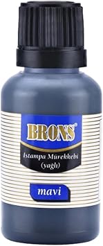 Brons  stampa M rekkebi 30 ml, Mavi, BR-315