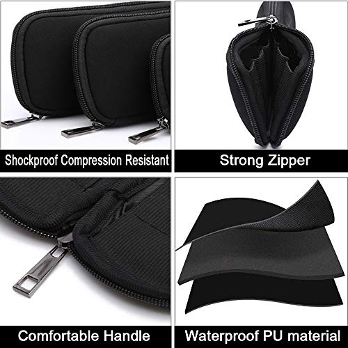 ZBY Reeds Case Compatible with 10 pcs D\'Addario Woodwinds丨Glory丨Yinama丨Protec Alto丨Tenor Alto Sax & Clarinet Reed Case (Black)