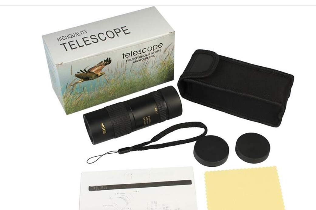 Monoculaire Zoom télescopique 8-24 X 30, Mini télescope en métal, monoculaire HD Portable pour l'observation des Oiseaux, la Chasse, Le Camping Little Surprise