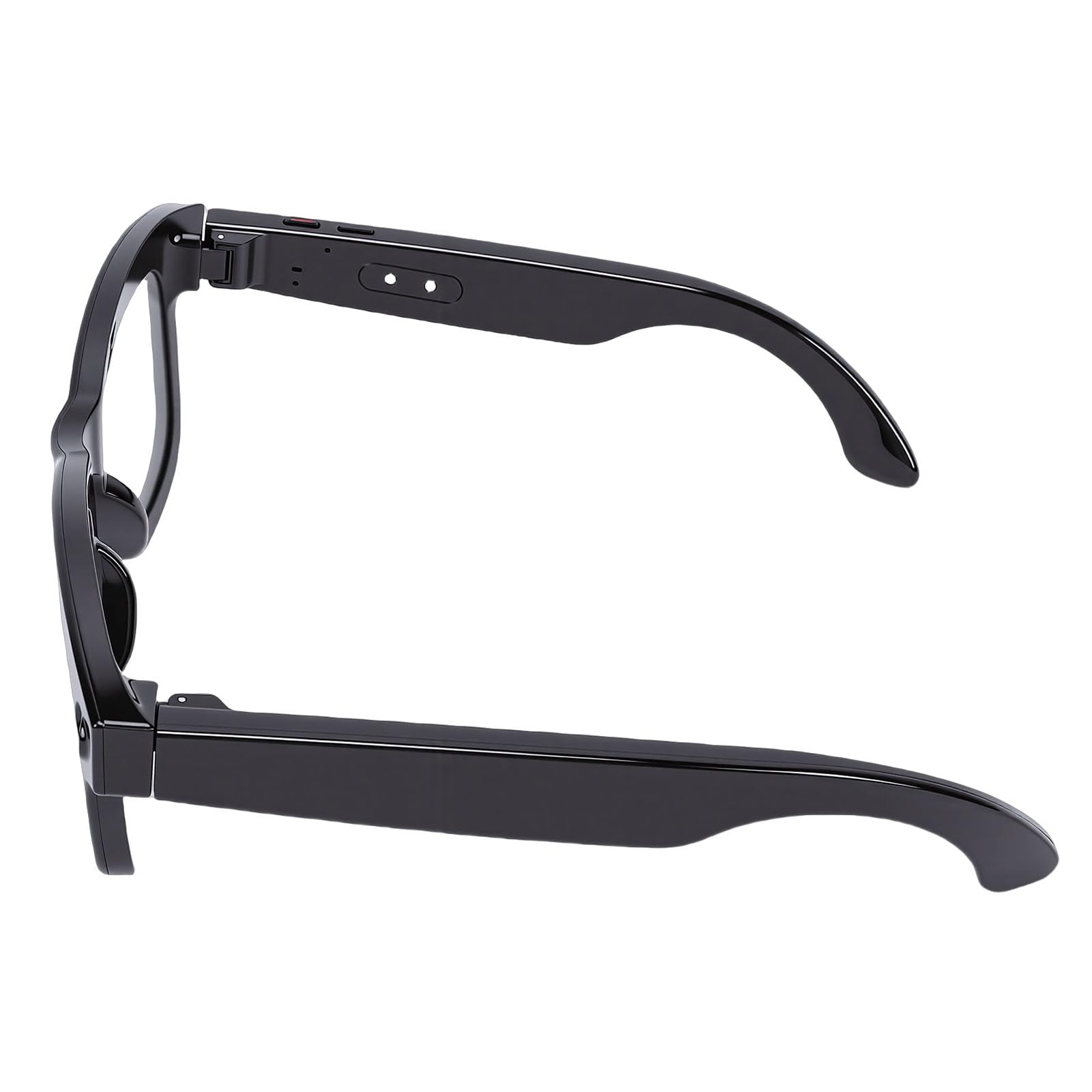 Lunettes Intelligentes AI avec Caméra, Appels Musicaux Bluetooth, Contrôle du Volume de Traduction en Temps Réel pour Plus de 100 Langues, Reconnaissance de Photos.Technol