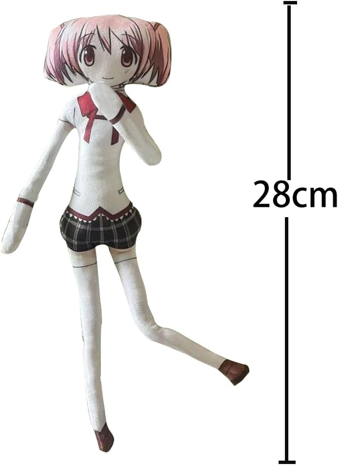 5PCS KanameMadoka Plush Figures Akemi Homura Anime Twistable Soft Figure Funny Abstract Stuffed Pillow Cushion Sofa Home Decoration Gifts 28CM