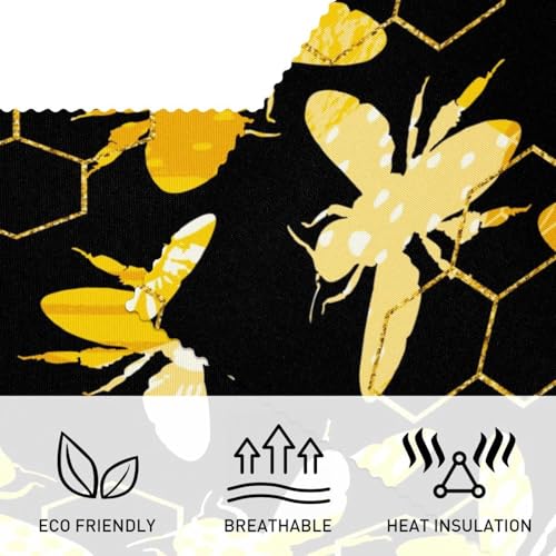 Sets de table de cuisine Golden Bumbee pour une décoration de table chaleureuse
