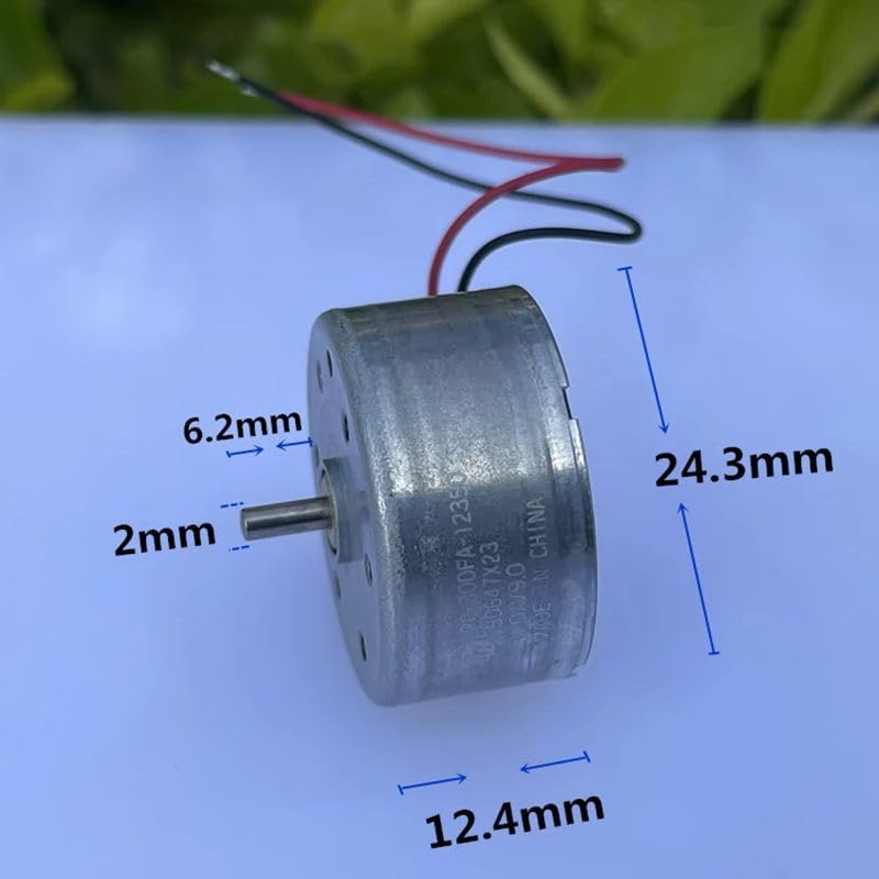 RF-300FA-12350 Średnica 24 mm Dc3V 6V 9V 300 Power DC Okrągły elektroniczny rozrusznik Cichy wał główny rozrusznik elektroniczny Eksperyment solarny Akcesoria DIY