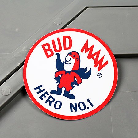 Amazon.co.jp: ステッカー バドワイザー ビール BUD MAN