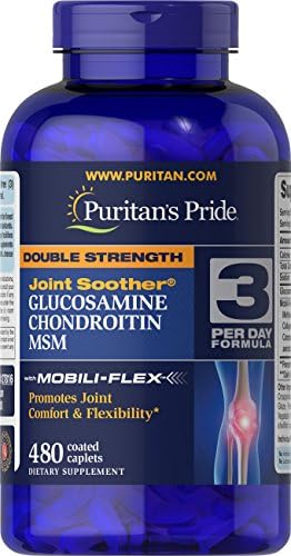 Puritan's Pride Glucosamine, Chondroitin & MSM Capsules, 3 Per Da...
