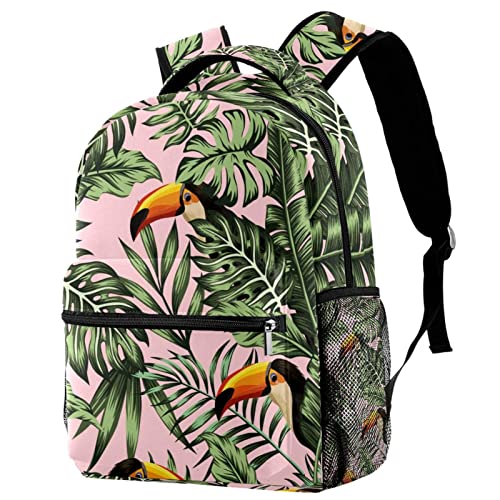 Sac à dos classique léger à motif tropical pour femmes et adolescentes - Couleur 2