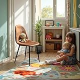 Photo Gallery furniturer sedia da allattamento e a dondolo comoda – simitato di velluto marrone, imbottita, struttura in metallo, comoda poltrona per genitori (pezzo singolo) Photo Gallery furniturer sedia da allattamento e a dondolo comoda – simitato di velluto marrone, imbottita, struttura in metallo, comoda poltrona per genitori (pezzo singolo)