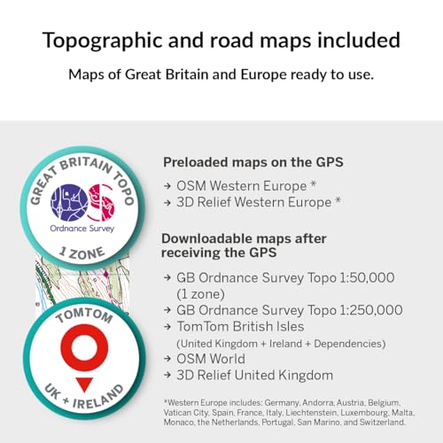 TwoNav Aventura 2 Plus (32 GB) + 1 zone of Great Britain Ordance & Survey Topo 1:50.000 map, handheld GPS with 3.7-inch wide screen, buttons and joystick for mountaineering, trekking or hiking - Image 2