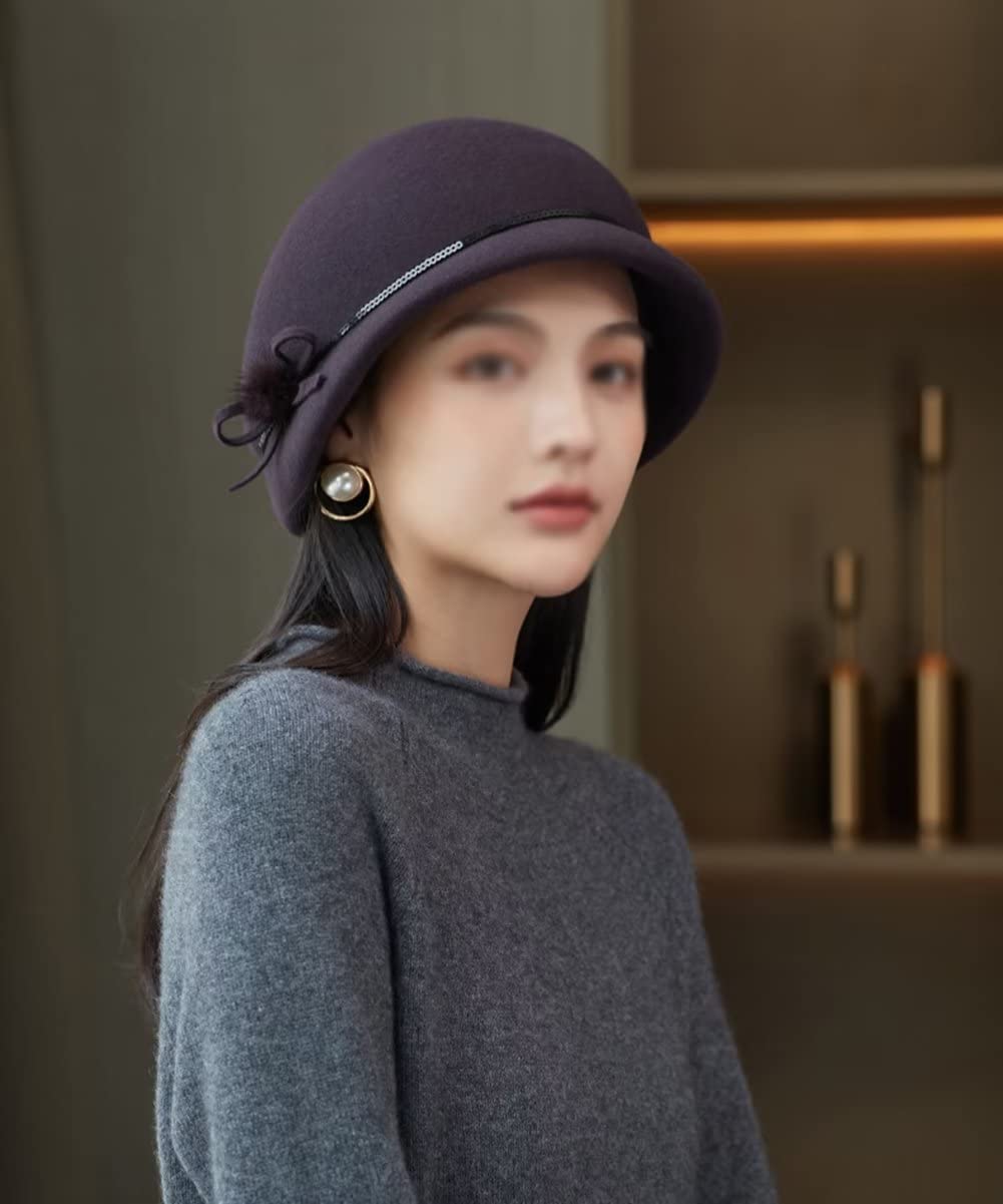 Cappello Invernale per Donna Calda Berretto Cloche Regolabile