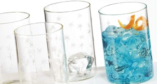 Miniatura 11 de Borosil VDMG295 Vision Deco - Vaso mediano Galaxy Juego de 6 vasos transparentes, ligeros y duraderos, resistentes al olor, aptos para lavavajillas,