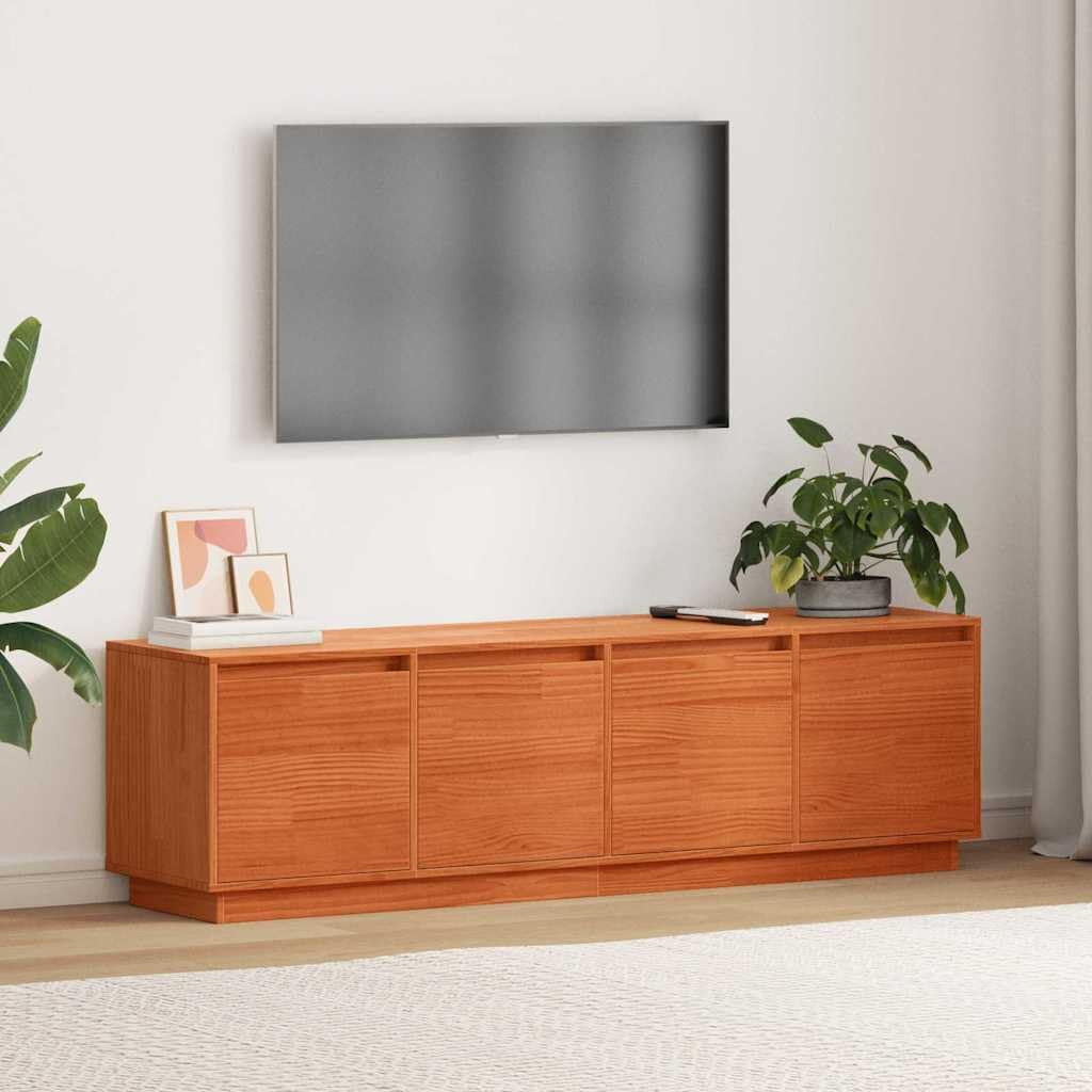 vidaXL Mobile TV Marrone 156 x 37 x 45 cm Legno Multistrato, Armadio Rettangolare Moderno per Soggiorno, Console Media Durevole, Tavolo per TV con ripiano Aperto