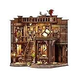 CRESYMME ミニチュアハウス ドールハウス ブックヌック キット 木製 DIY 立体 趣味 手作り（クラシカル図書館）