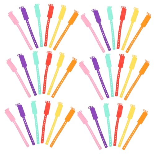 Housoutil Pulseras Identificativas Impermeables de PVC Suaves y Ajustables para Escritura Manual Rápida Banda para Seguridad Infantil y Hospitales Pack Unidades