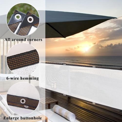 Generic Privacy Screen Shade Cloth Cover 3.3X3.3FT 6.6X55.8FT 19.7X62.3FT 36X36FT 90% Shading Sun Shade Net for Greenhouse, Plant, Chicken Coop, Pergola, Canopy (Size : 3.3x55.8ft)