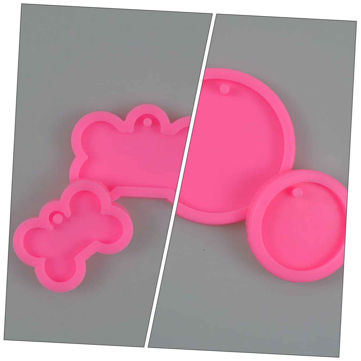 3 Set Stampo in Silicone Forma Osso Per Dolci E Portachiavi E Resistente Per Creazioni Da Te Per Regali Personalizzati 4 Pezzi*3