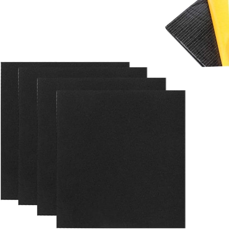 Zayejod Schaumstoffplatte NBR Selbstklebende Garagen Wandschutz Moosgummi Gummiplatte Dämmmatte Auto Möbel Antivibration rutschfest Schalldämmung -4pcs Dicke 5mm 30x20cm
