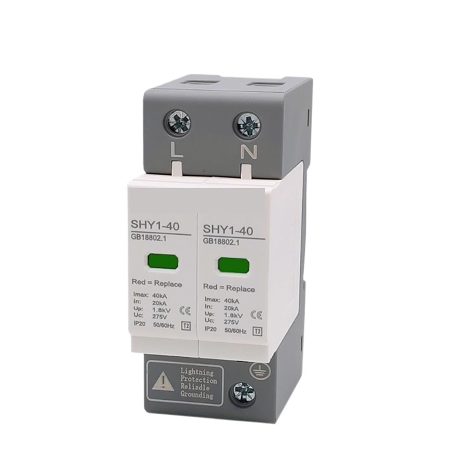 Parasurtenseur AC SPD 3P protecteur foudre 10-20KA basse tension pour tableau