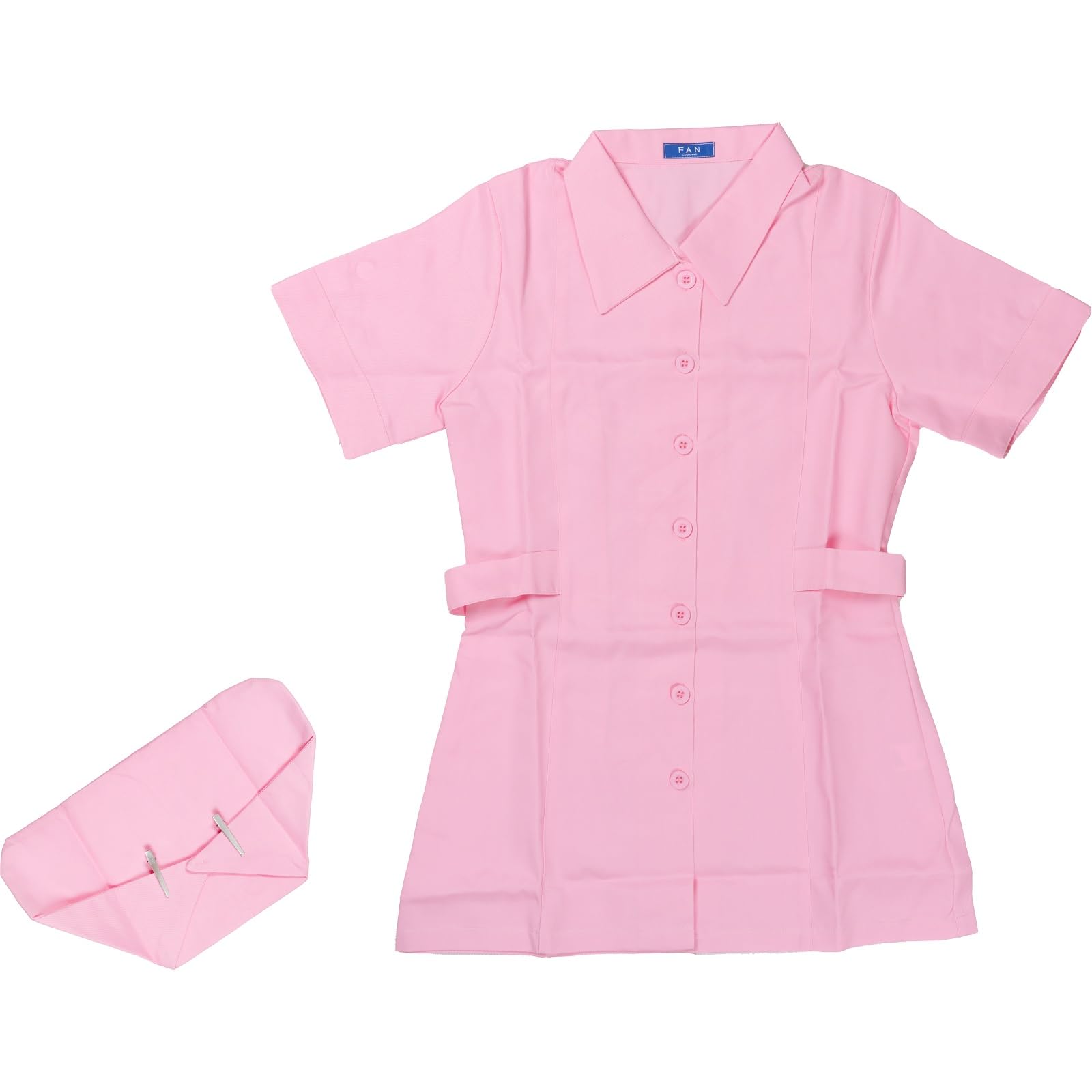 おたんこナース セール中！プロフ必読！様 リクエスト 2点 まとめ商品 Amazon.co.jp: [toysfan] ナース服 ボタンタイプ ピンク 超ミニ
