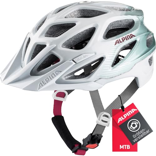 Alpina Mythos 3.0 - Leichter, Optimal Belüfteter & Anpassbarer Fahrradhelm Mit Antibakteriellen Polstern Für Erwachsene, Pistachio-Cherry, 52-57 cm