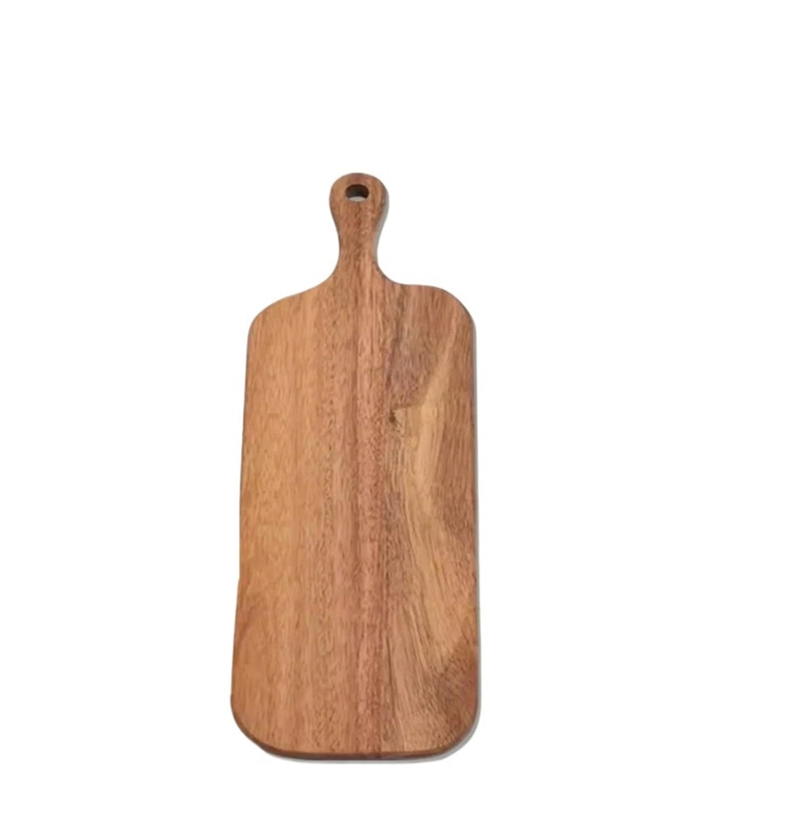 Planche à découper en bois d'acacia avec un long manche ergonomique