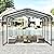 SOLIGEL 10' x 15' Carport, Heavy Duty Metal Carport with Galvanized Roof, Outdoor Car Garage Shelter with Powder-Coated Steel Frame, for Cars, Boats, SUV, Agricultural Vehicle