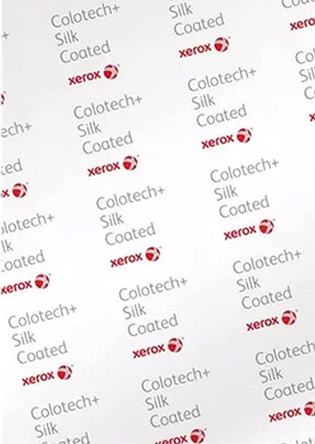 Xerox Colotech+ Silk, Colour Laser Paper, White, 350 g/m², SRA3 (BB), semi-Matte Coated on Both Sides, Pack of 125 Sheets, 003R91643