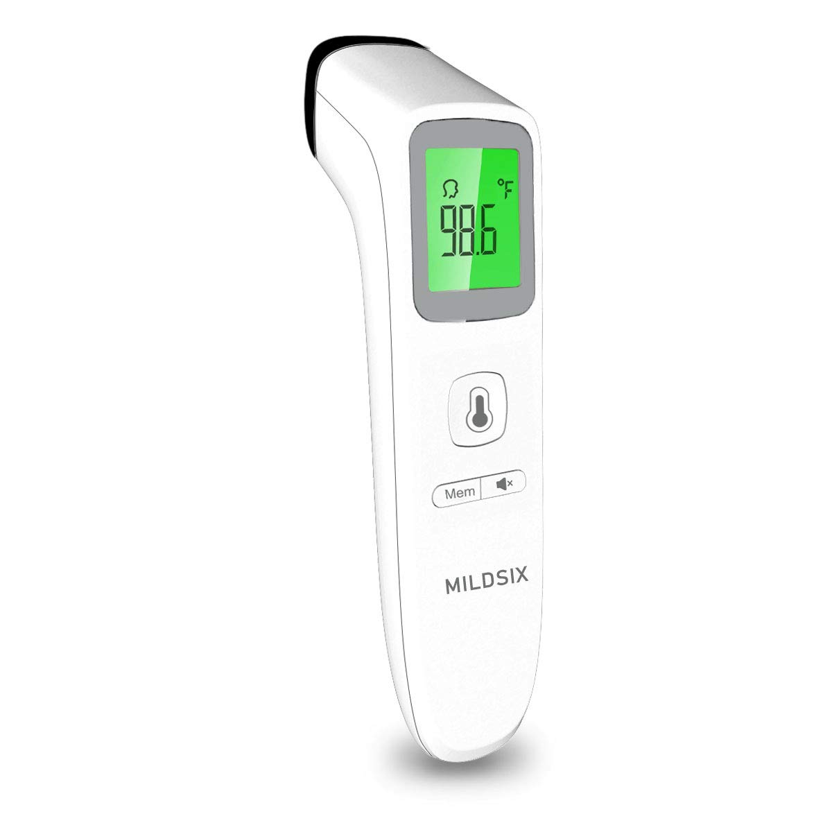 Forehead Thermometer for Fever, Digital Medical Infrared Thermometer for Baby, Kids and Adults, Non-Contact Temporal Thermometer with Instant Accurate Reading, Fever Alarm and Memory Function