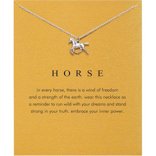 Baydurcan Horse Gifts for Women Horse Necklace Gifts for Horses Lovers Women