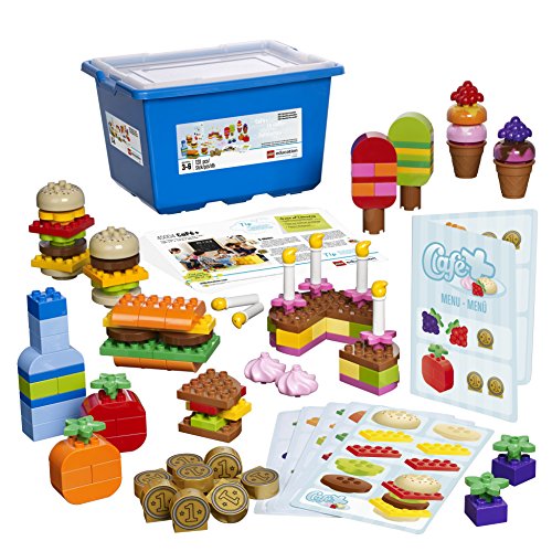 LEGO Education Café+ DUPLO Set 45004, Fun Role-Playing and STEAM Learning Toy, Early Math Skills for Girls and Boys Ages 3 and up (131 Pieces)