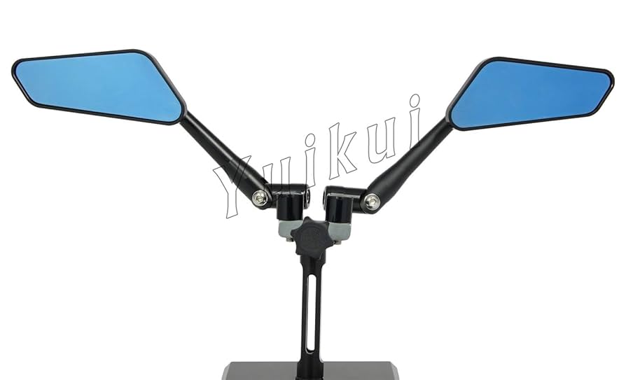 みらページ 左右共通形状ショートミラーVer.3 銀8mm正ネジ スーパーディオ