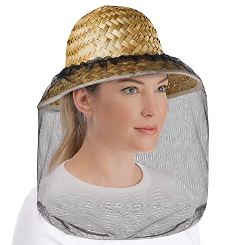 Collections Etc Breathable Black Mesh Mosquito Head Netting