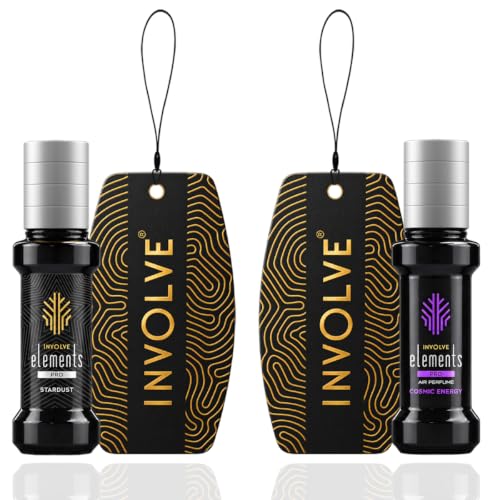 Image of Involve Elements Pro Combo - Star Dust and Cosmic Energy Car Perfume Spray - Pack of 2-30 Ml Each | Premium Car Air Freshener | 200+ Sprays Each | Long-Lasting Car Fragrance | Car Accessories 2026